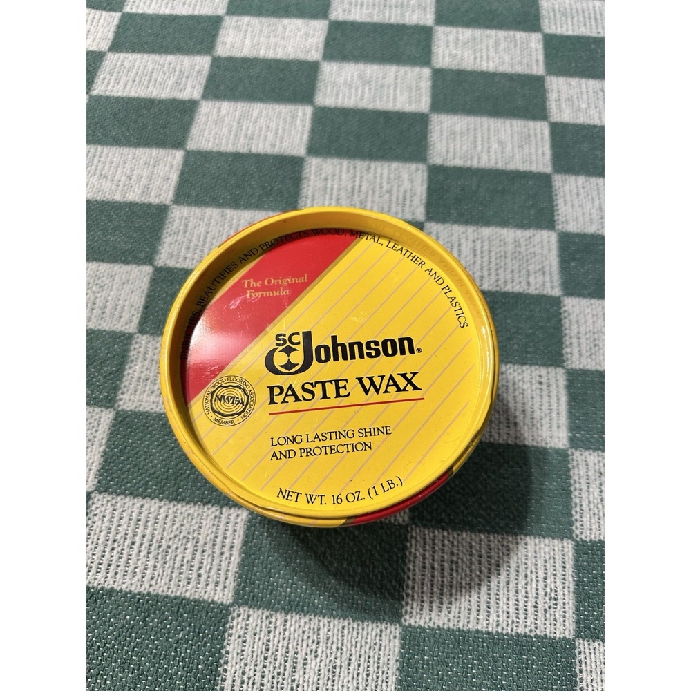 SC Johnson Discontinued Wood Paste Wax Can 1 lb 2.8oz Original Formula